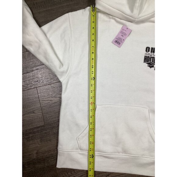 Wild Fable White One Degree Hotter Logo Mens Hoodie Sweater XXS School Winter - Picture 5 of 9